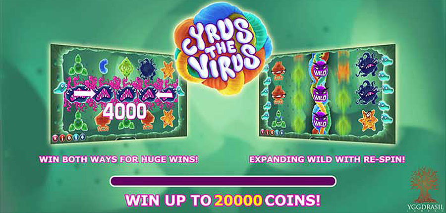 Yggdrasil Gaming releases Cyrus the Virus