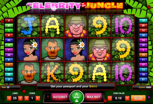 Celebrity in the Jungle Slot Machine