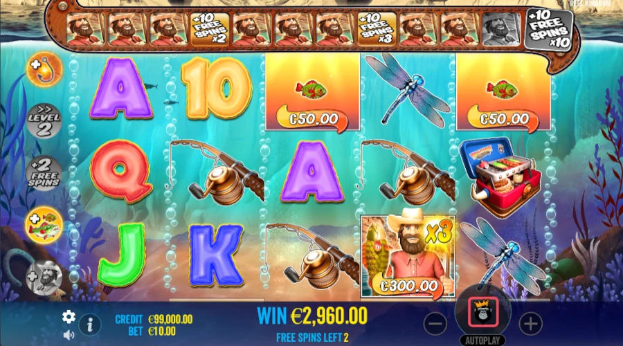 Big Bass Bonanza free spins round