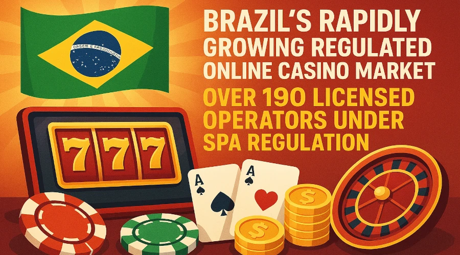 Brazil’s rapidly growing regulated online casino market with over 190 licensed operators under SPA regulation.
