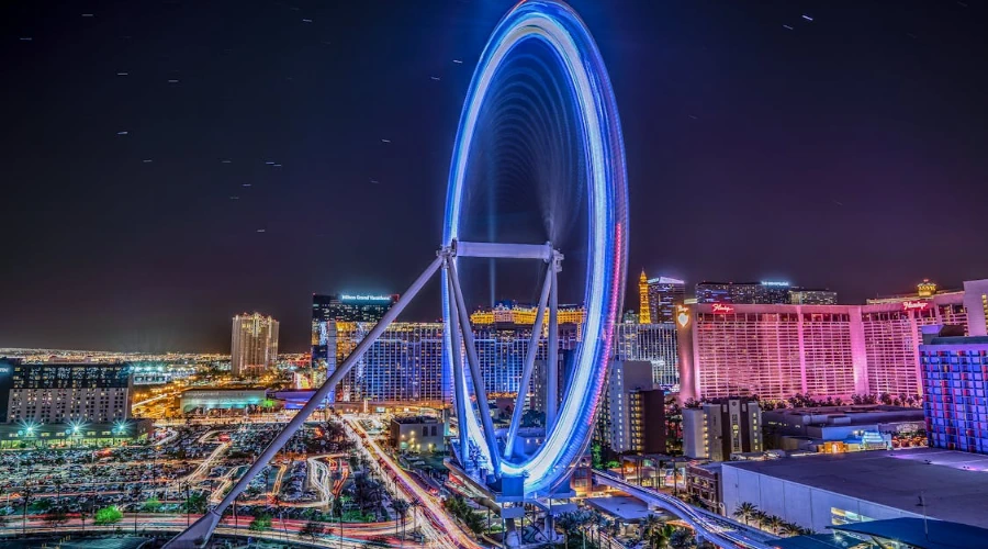 Las Vegas skyline at night