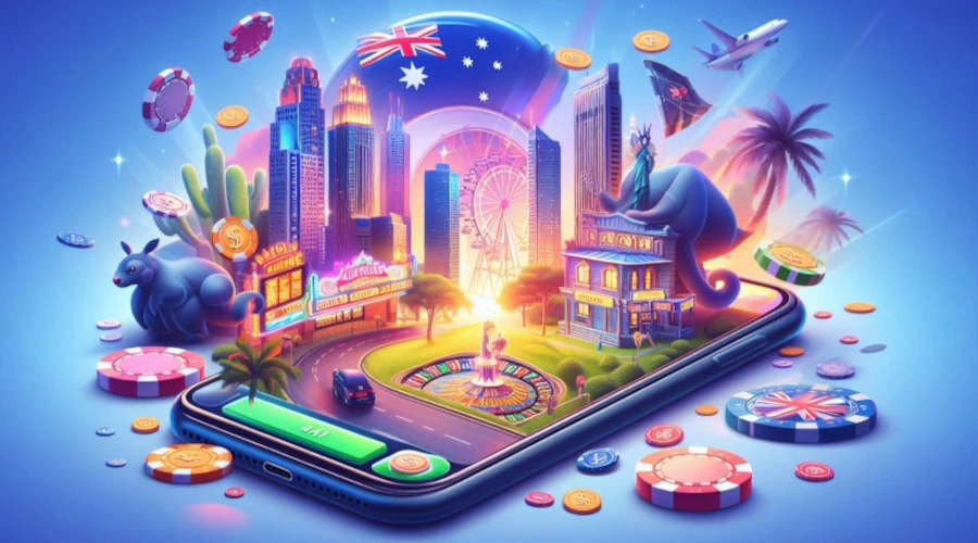 Australians playing mobile pokies on smartphones