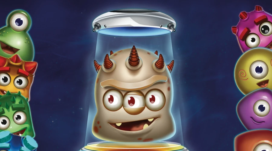 Play’n GO Reactoonz slot series featuring alien grid characters like Gargantoon and Quantoon with cascading win features
