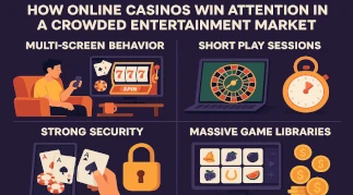 Online casinos competing with streaming and gaming platforms through multi-screen engagement and short play gaming