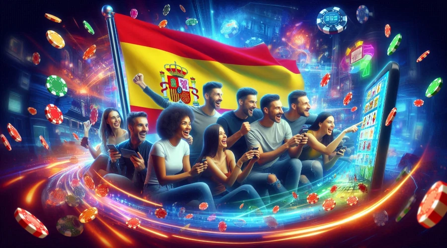 Spanish players enjoying fast-paced online casino games on mobile devices