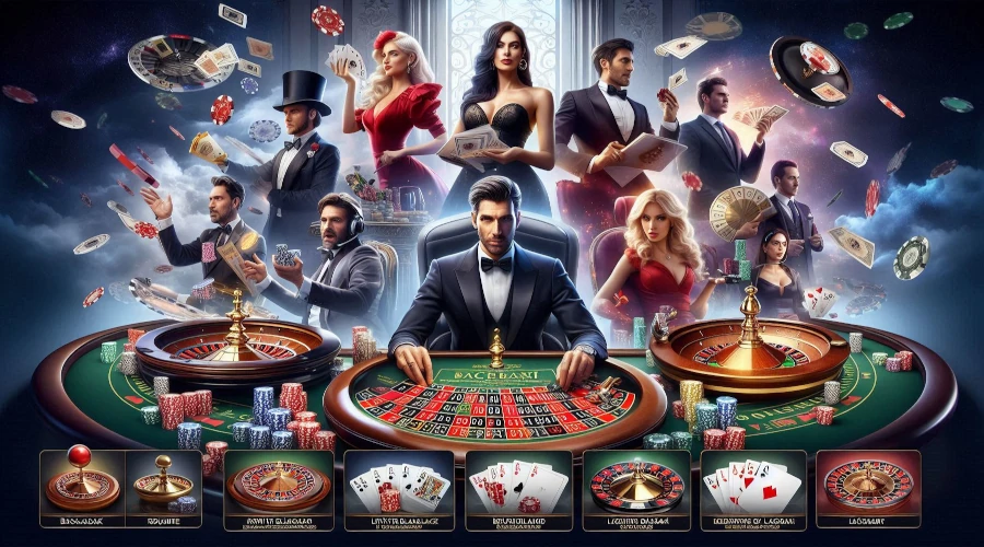 Wide variety of live dealer casino games