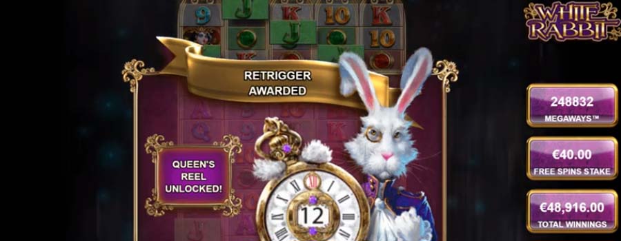 Fantastic High Roller Win on White Rabbit Slot
