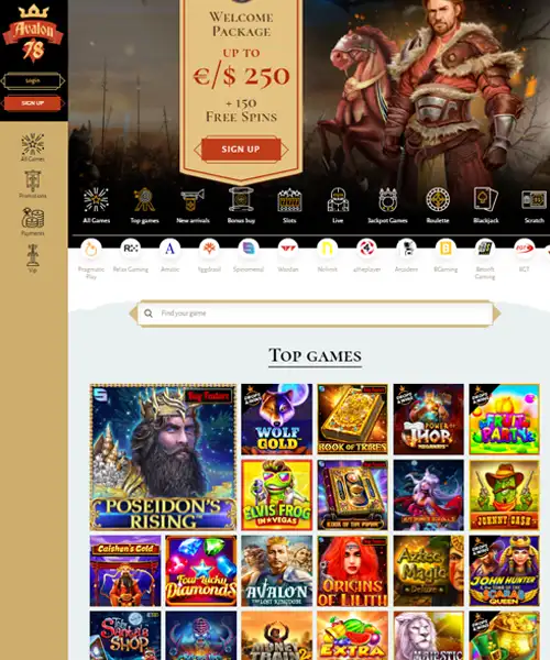 Avalon78 Casino review