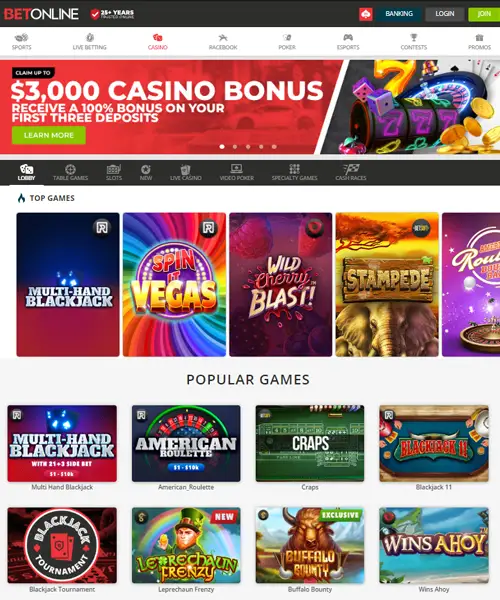 BetOnline Casino review