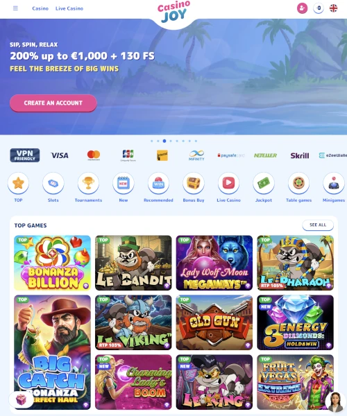 CasinoJoy review