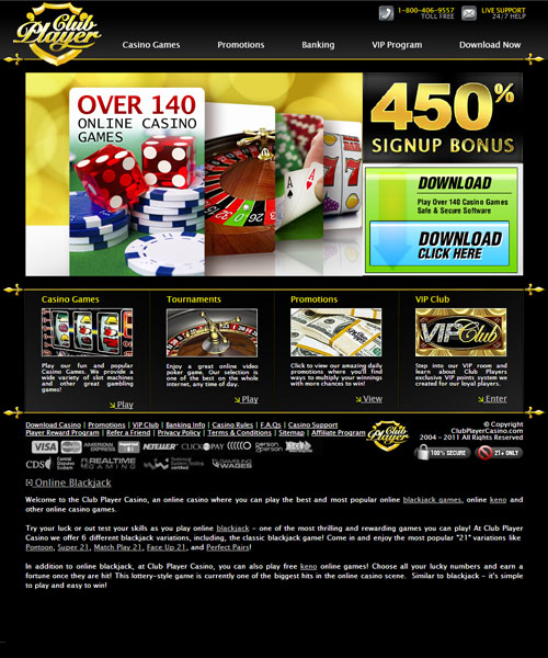 Club Player Casino Review and Bonus Codes | CasinoGamesOnNet.com