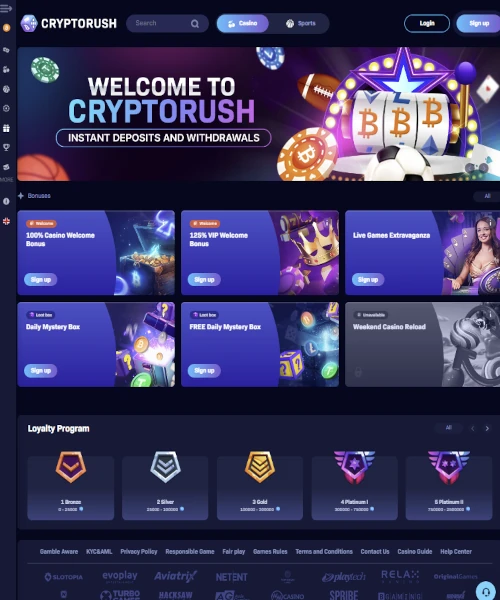 Cryptorush Casino review