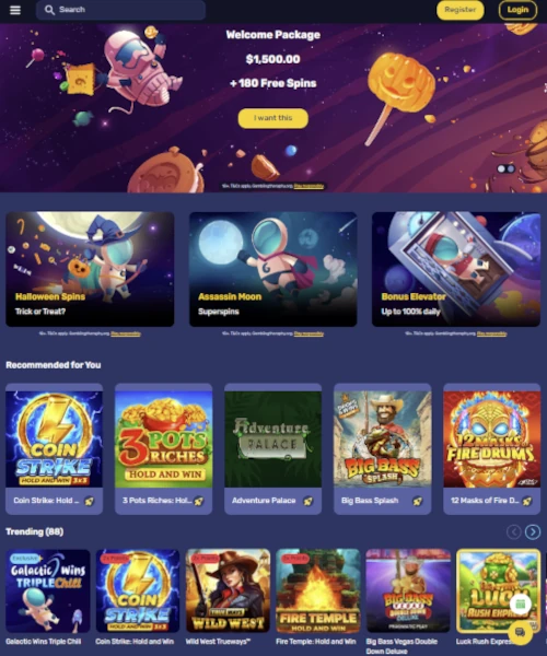 Galactic Wins Casino review