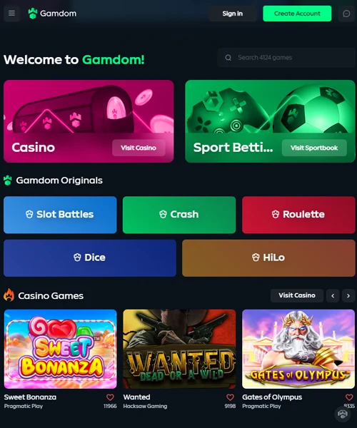 Gamdom Casino review