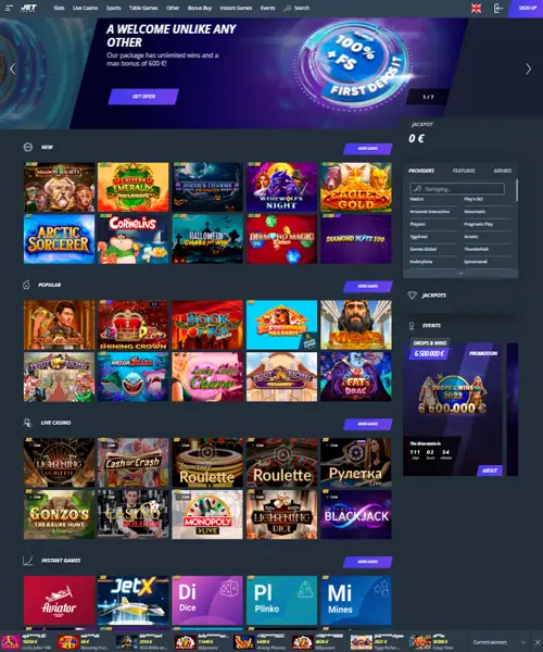 JET Casino review