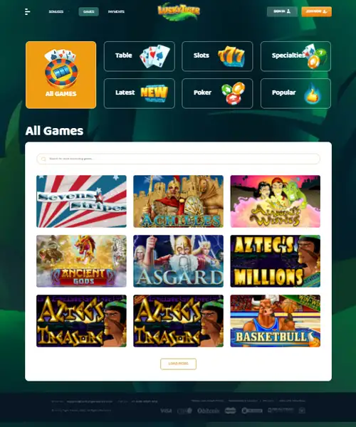 Lucky Tiger Casino review