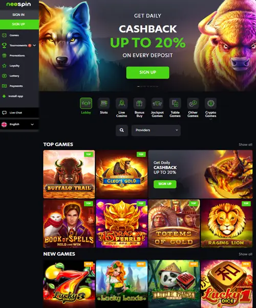 Neospin Casino review