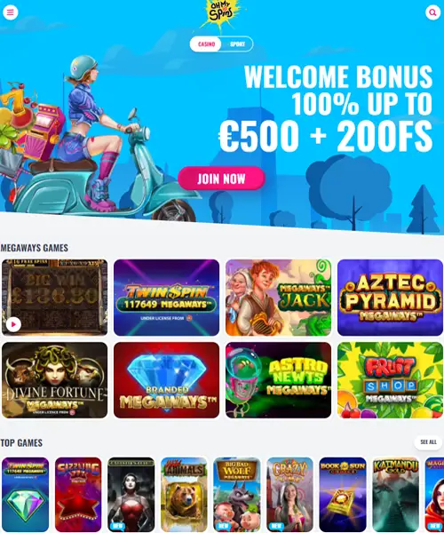 OhMySpins Casino review