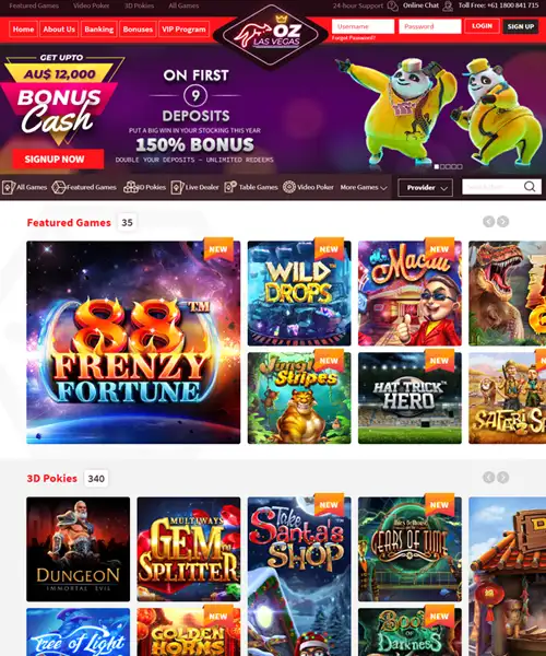 Oz Las Vegas Casino review