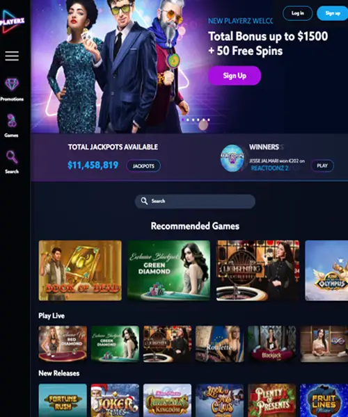 Playerz Casino review
