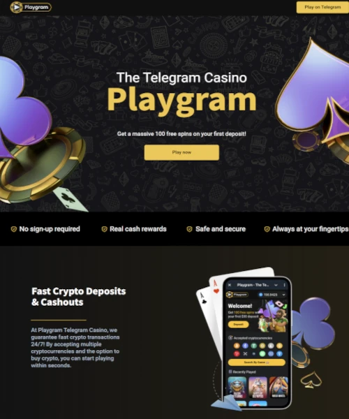 Playgram Telegram Casino review