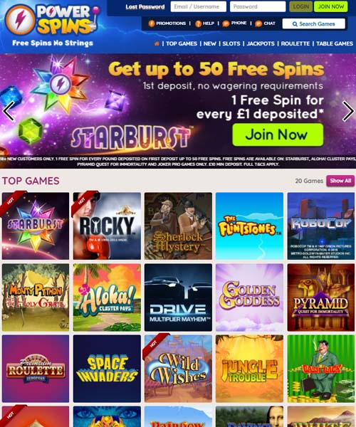 Power Spins Casino review