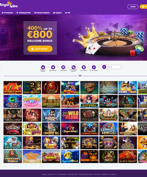 Royal Spinz Casino review