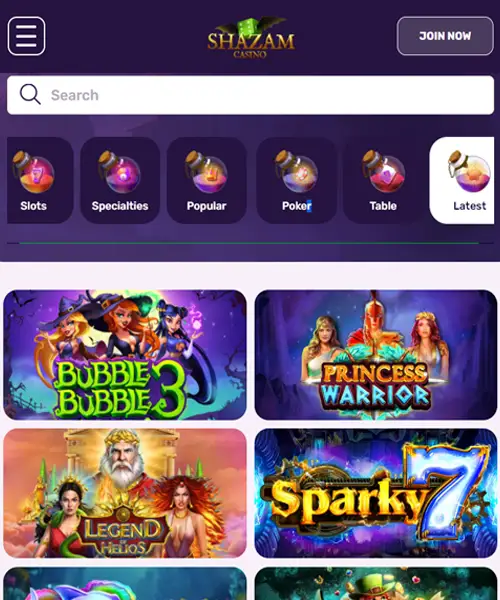 Shazam Casino review