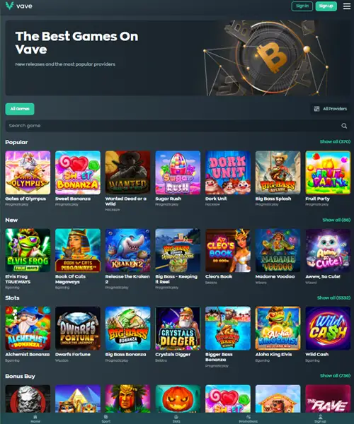 Vave Casino review