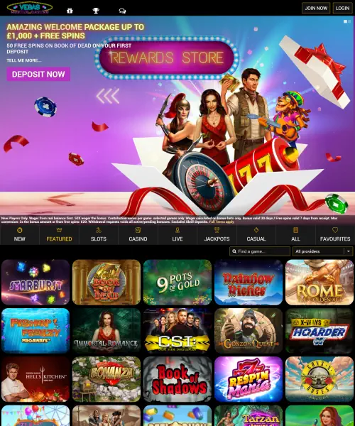 Vegas Mobile Casino review