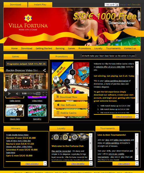 Villa Fortuna Casino review