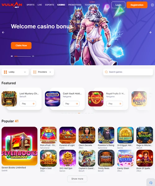 VulkanBet Casino review