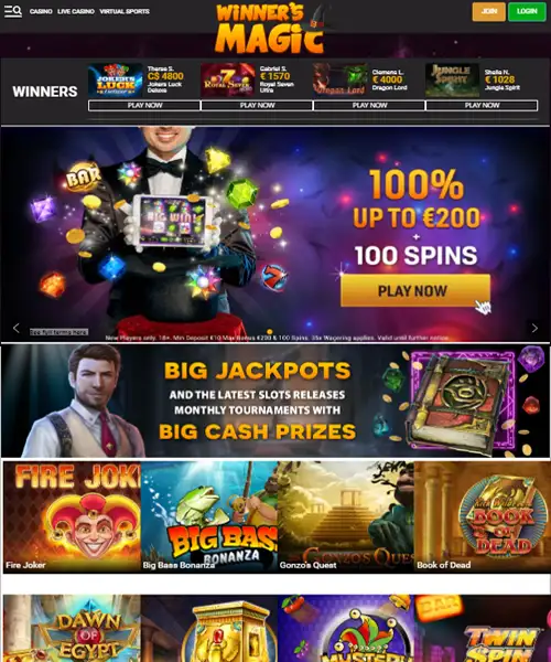 Winners Magic Casino review