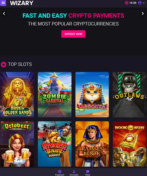 Wizary Casino review