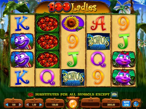 100 Ladies slot free play demo is not available.