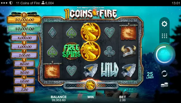 11 Coins of Fire base game review
