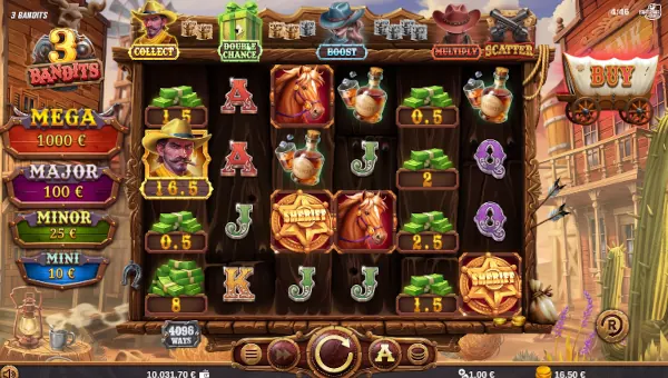 3 Bandits Base Game Screenshot – Showing Features