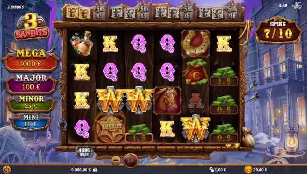 3 Bandits Bonus Game – Free Spins Features