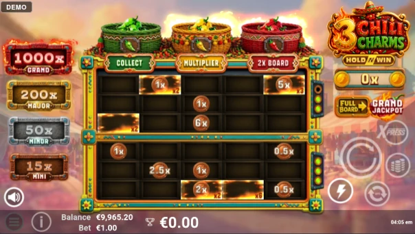 3 Chili Charms Bonus Game – Free Spins Features