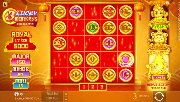 3 Lucky Monkeys Bonus Game – Free Spins Features