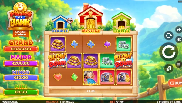 3 Piggies of Bank Base Game Screenshot – Showing Features