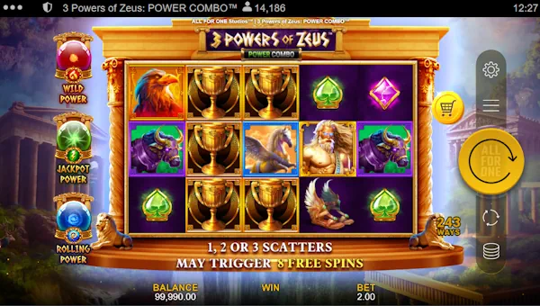 3 Powers of Zeus Power Combo base game review