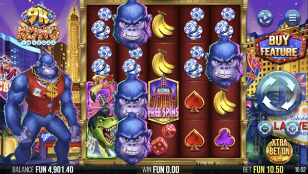 9k Kong in Vegas base game review