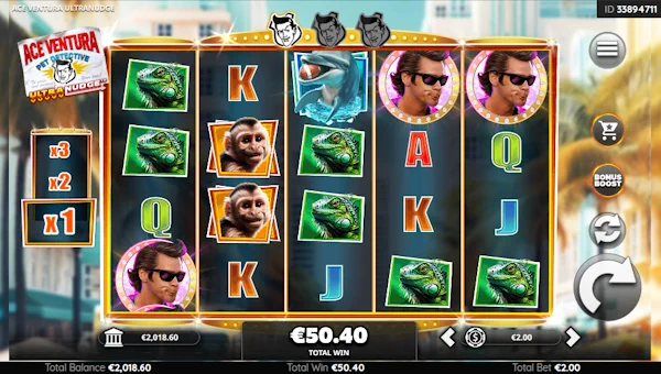 Ace Ventura Ultranudge Base Game Screenshot – Showing Features