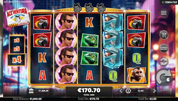 Ace Ventura Ultranudge Bonus Game – Free Spins Features