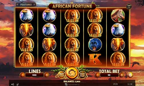 African Fortune base game review