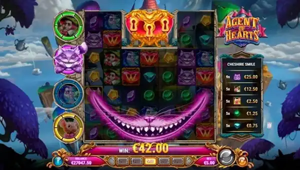 agent of hearts free spins