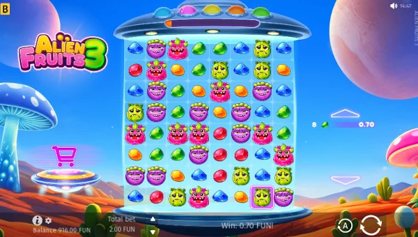 Alien Fruits 3 Base Game Screenshot – Showing Features
