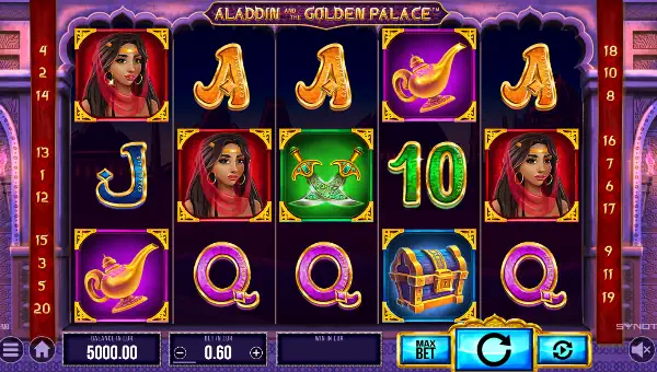 Alladin And The Golden Palace base game review