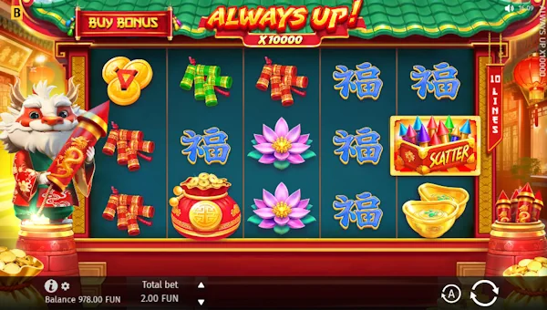 Always Up X10000 Base Game Screenshot – Showing Features